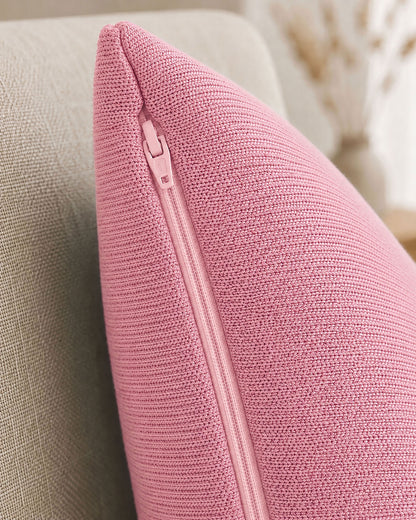 Dekokissen „Moin“ in Rosa - nordische Gemütlichkeit