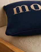 Dekokissen „Moin“ in Navy - nordische Gemütlichkeit