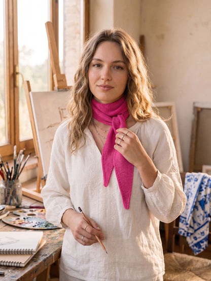 Sophie Scarf Pink - Fuchsia Flair