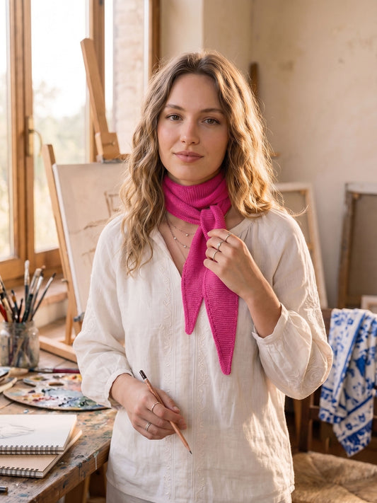 Sophie Scarf Pink - Fuchsia Flair